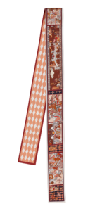 लक्जरी डिजाइन स्किनी रेशम के स्कार्फ महिलाओं ने नरम साटन गर्दन के स्कार्फ प्रिंट किया - Product Image 4