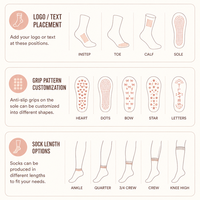 Chaussettes de yoga et de Pilates antidérapantes pour femmes, en coton coloré personnalisé, avec grip en silicone antidérapant