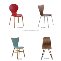 Shandong chaise de salle à manger en bois flexion contreplaqué chaise de bureau hôtel jeu chaise bouleau noyau érable placage salon Table