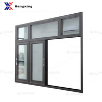 Ventana Corredera - Solución Integral para el Envolvente de Edificios con Herrajes Integrados, Juntas, Drenaje, Aislamiento Térmico de Aleación de Aluminio para
