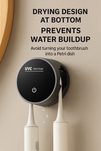 Không Dây Không Có Lỗ Cài Đặt Bàn Chải Đánh Răng Chủ UV Khử Trùng Bàn Chải Đánh Răng Điện Chủ Cho Chăm Sóc Răng Miệng Nhà Sử Dụng - Product Image 6