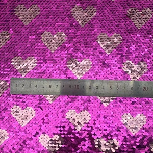 Nuovo arrivo tessuto a maglia con paillettes rosso <span class=keywords><strong>rosa</strong></span> chiaro e <span class=keywords><strong>rosa</strong></span> chiaro - Product Image 3