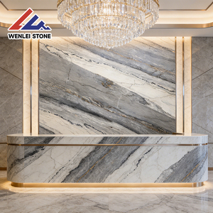 Venta Especial: Losa <span class=keywords><strong>de</strong></span> Mármol Azul Paisaje, 18mm <span class=keywords><strong>de</strong></span> Grosor, Acabado Pulido, para Cocina y Comedor al Aire Libre, Venta al Por Mayor <span class=keywords><strong>de</strong></span> la Fábrica <span class=keywords><strong>de</strong></span> Mármol Wenlei - Product Image 4