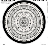 Assiette de Table Classique Élégante Incassable en Mélamine, Design Intemporel, Imprimée en Couleur Directement de l'Usine sur Plastique