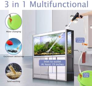 <span class=keywords><strong>Aquarium</strong></span> Bodemreinigers, nieuwe Quick Water Changer Met Air-Drukken Knop <span class=keywords><strong>Aquarium</strong></span> Zand Cleaner Kit <span class=keywords><strong>Aquarium</strong></span> Sifon Vacuüm - Product Image 3