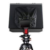 Desview 19 "Interview Conference Video Recording Invite Buckled Magnetic Sunhood Teleprompter for DSLR Tablet Phone Shooting