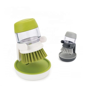 Brosse de cuisine En Plastique Distributeur De Savon Brosse de Paume pour Plat Casserole Évier Nettoyage - Product Image 1
