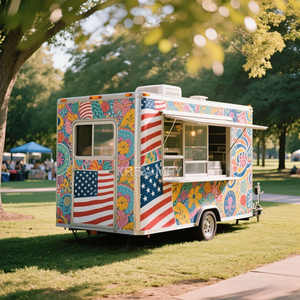 Camions de cuisine mobiles personnalisés 2025, remorques entièrement équipées, chariot à café, nourriture, glaces - Product Image 3