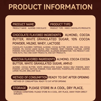 Chocolat noir au beurre de cacao pur et aux amandes, en gros, chocolat premium fourré aux noix, collation chocolatée aux noix
