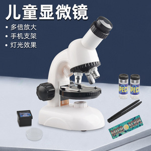 Children Microscope 40x 100x Manual Focus Educational Science Toy For Kids Ages 7-14 Years Old With Specimens And Tools - Product Image 2