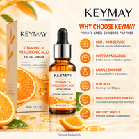 Sérum Visage Hydratant Éclaircissant Léger à la Vitamine C et à l'Acide Hyaluronique – Marque Privée OEM ODM Vente en Gros