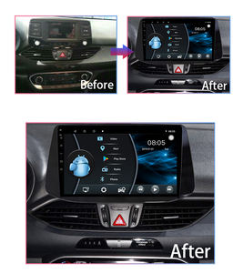 Bosstar 9 ''אנדרואיד רדיו מוסיקה סטריאו נגן dvd gps מערכת ניווט עבור היונדאי i30 2017 2018 צג אוטומטי - Product Image 2