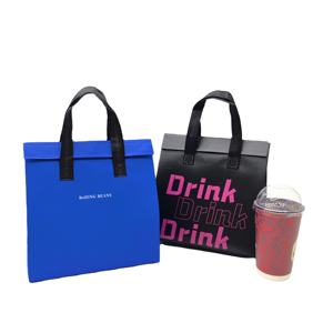 Bolsa Térmica Reutilizable de Papel de Aluminio para Entrega de Alimentos, Bolsa de Transporte Ecológica, Plegable, Resistente al Agua, Impresa - Product Image 1