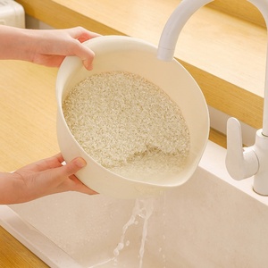 Cesta coladora de plástico poroso para arroz, verduras y frutas - Product Image 5