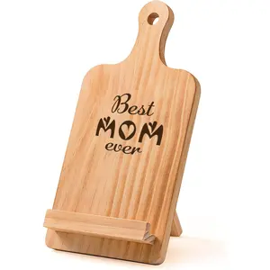 Factory supplier Gifts For Mom Birthday Mother's Day Gifts Wood Recipe Cookbook iPad Tablet Stand Holder