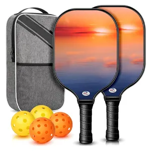 OEM Design Wholesale Thermoformed T700 USAPA Approved Fiberglass Pickleball Paddles Carbon Fiber Surface Pickleball Paddles