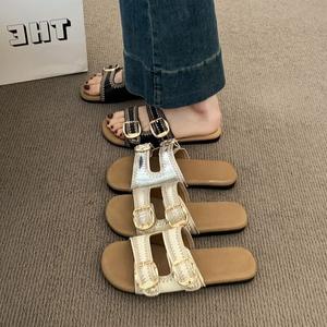Nouvelles Arrivées Été 2026 – Sandales Birkenstock à Plateforme pour Femme, Qualité Supérieure, Tendance Décontractée, Plage, Une Sangle, Élégantes pour l'Extérieur - Product Image 1