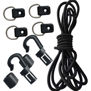 Nylon Guy Rope With Hooks And D Rings 5Mm 9M Universal Outdoor Camping <b>Tarp</b> Tie Down Kit - Product Image 1