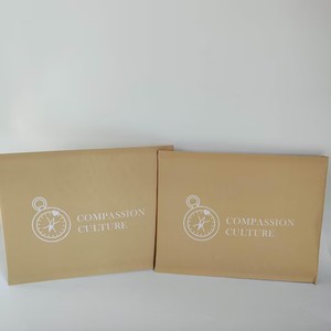 Enveloppe à bulles en kraft avec logo blanc imprimé, sac à bulles d'emballage, enveloppe à bulles pour envoi express - Product Image 3