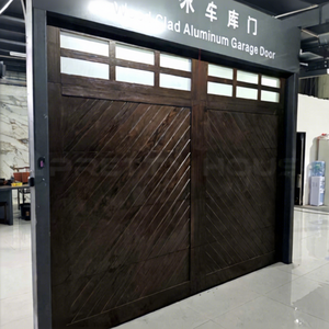 <span class=keywords><strong>Porte</strong></span> de <span class=keywords><strong>garage</strong></span> résidentielle en <span class=keywords><strong>bois</strong></span> et verre avec télécommande automatique, <span class=keywords><strong>motorisée</strong></span>, sécurisée, surface finie - Product Image 1