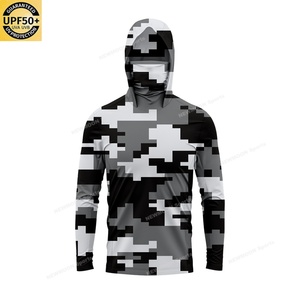Chemise de pêche à manches longues personnalisée en gros, imprimée par sublimation, UPF 50+, séchage rapide, protection UV UPF 50+ - Product Image 1
