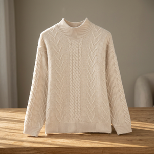Women's Casual Long Sleeve Open Stitch V-neck 100% Cotton Fleece Lining Winter Sweater Pockets Loose <b>Coat</b> High Street Front Logo - Product Image 2