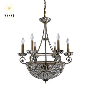 Grand lustre rural industriel américain en fer à peinture antirouille vintage Maison Villa Maison Salon Décoration Ampoule - Product Image 2
