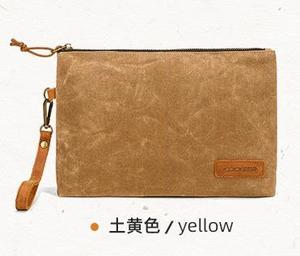 Pochette per il trucco <span class=keywords><strong>da</strong></span> viaggio <span class=keywords><strong>da</strong></span> uomo personalizzata all'ingrosso con cerniera in tela cerata Vintage impermeabile con lebel privato - Product Image 3