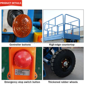 Hanyu छोटे स्व-चालित इलेक्ट्रिक हाइड्रोलिक कैंची लिफ्ट मध्यम वृद्धि और कम वृद्धि वाली इमारतों के लिए मंच - Product Image 3
