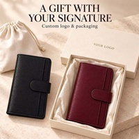 Hongbo Classeurs A6 Slim à anneaux dorés 30MM en cuir Saffiano Epi Ripple 12 couleurs avec pochette frontale – Meilleure vente