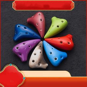 Ocarina en céramique SC mini à 6 trous, instrument de musique très prisé, souvenir touristique pour sites touristiques et jouet de stand de rue - Product Image 2