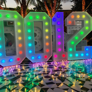 Hongsen Custom 3D <b>Sign</b> Outdoor/Indoor Wedding Decor RGB LED Giant Numbers 3ft 4ft 5ft Marquee Letters for Bar Office Party - Product Image 2