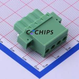 KF2EDGKAM-5.0-4P Plug-in Terminal Block P=5mm Connector Plug Screw Fixing 1x4P 5mm - Product Image 2