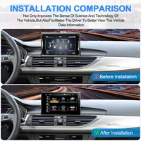 Radio Mobil Android Navihua Terbaru 9 Inch OEM Style GPS DSP Multimedia Carplay untuk Audi A6 A6L A7 C7 RS6 RS7 S6 S7 2012-2018