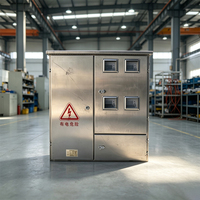 Boîtier de distribution d'énergie triphasé extérieur en métal résistant à la corrosion, multi-mètres, mesure de puissance, indice de protection IP33, 100A/200A