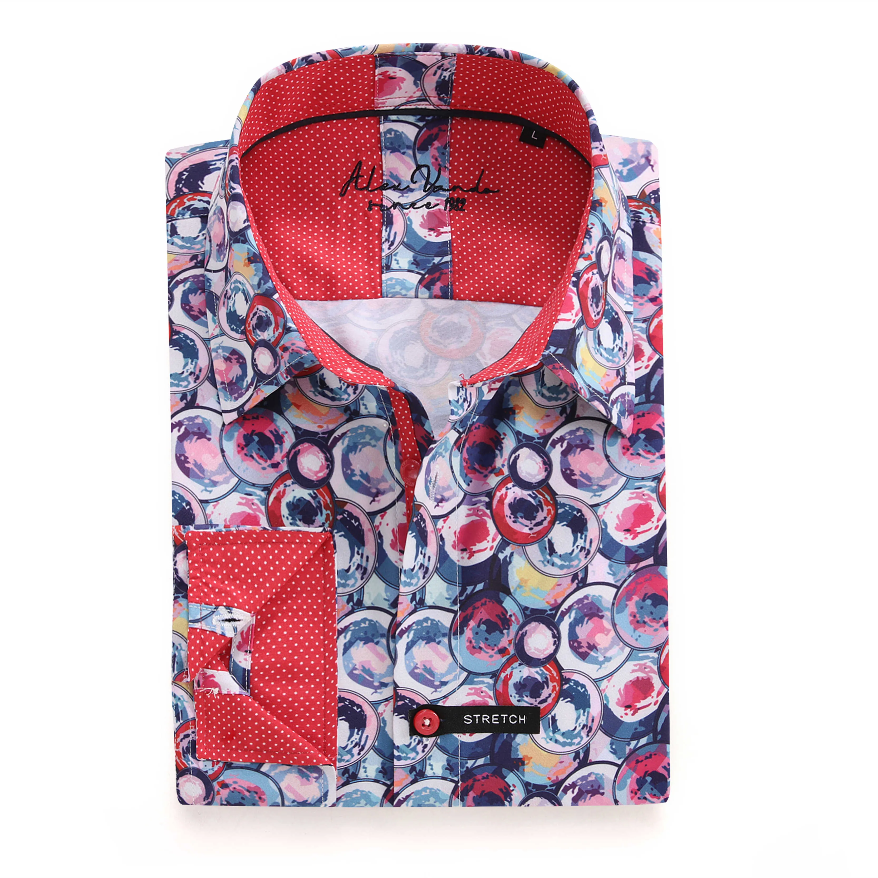 OEM/ODM Men Shirts 100% Cotton Fashion Design Printed Flower Pattern Camisas Hombre