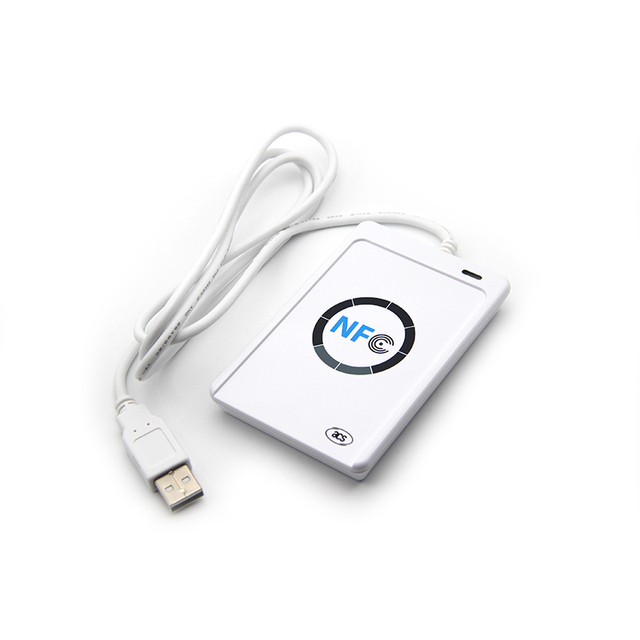 For ISO 14443A USB 13.56 MHz RFID Contactless Smart NFC Card Reader with Write Function ACR122 1 Year Warranty