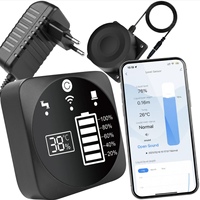 Monitor Level Cairan Tangki Air Tuya Smart WiFi RF433 dengan Alarm 5m, Kontrol Jarak Jauh via Aplikasi, Material PC untuk Penggunaan di Rumah, Luar Ruangan & Hotel