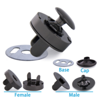 Kancing Magnet Logam Bulat 18x4mm Terlaris, Aksesoris Pengganti untuk Tas, Pakaian, Kerajinan DIY