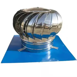 Roof wind driven turbine air no power ventilator