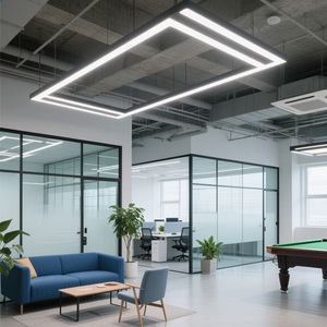 Hiện đại trong nhà có thể kết nối tuyến tính chiếu sáng trang trí Batten đèn 50 Wát treo treo văn phòng nhôm Led tuyến tính đèn - Product Image 1