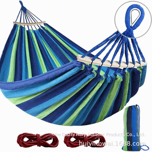 <span class=keywords><strong>Hamac</strong></span> de jardin en toile épaisse pour adultes, usage individuel/double, anti-basculement, pour camping, loisirs, intérieur/extérieur, étudiants, 500 kg - Product Image 5