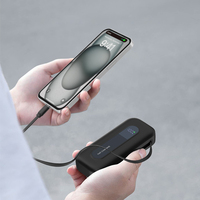 Populaire Portable Petit Powerbank Chargeur Mobile Affichage Numérique Mini Charge Rapide 10000mah Power Bank Câble Intégré