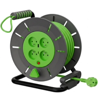 Enrouleur de câble rétractable robuste Linsheng ODM certifié CE H05VV-F à 4 prises, 25 m avec ports USB pour appareils électroménagers