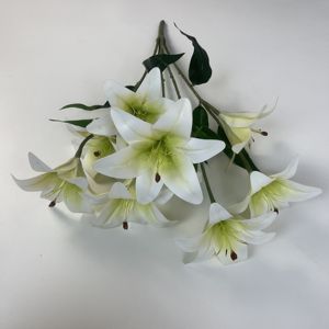 JH fabbrica nuovo Fashion Design matrimonio <span class=keywords><strong>fiori</strong></span> <span class=keywords><strong>di</strong></span> seta mazzo <span class=keywords><strong>di</strong></span> gigli A più teste giglio - Product Image 5