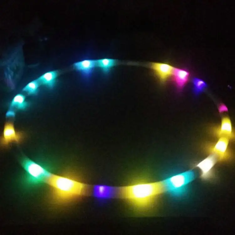 Nuova versione aggiornamento led hula ring and hoop smart fitness circles led toy flash ginnastica ginnastica ritmica hoop