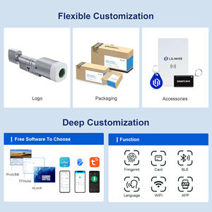 اسطوانة إلكترونية مقاومة للماء واي فاي بطاقة بلي بصمة اسطوانة رقمية مع تويا قفل اسطوانة ذكي قابل للتعديل - Product Image 6