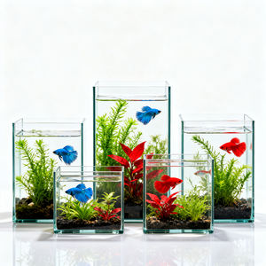 Precio de fábrica Tanque de vidrio personalizado Filtro de piscicultura Acuarios y accesorios de alta calidad - Product Image 2