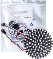DC5V RGB adressable WS2812 Module de Pixel LED rond anneau LED 8LED/16LED/24LED/35LED/45LED Angle yeux pour la décoration de voiture