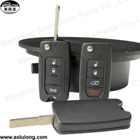 Coque de clé de voiture à distance à 3+1 boutons pour Chrysler 200 300 Aspen Dodge Avenger Jeep Clés de véhicule